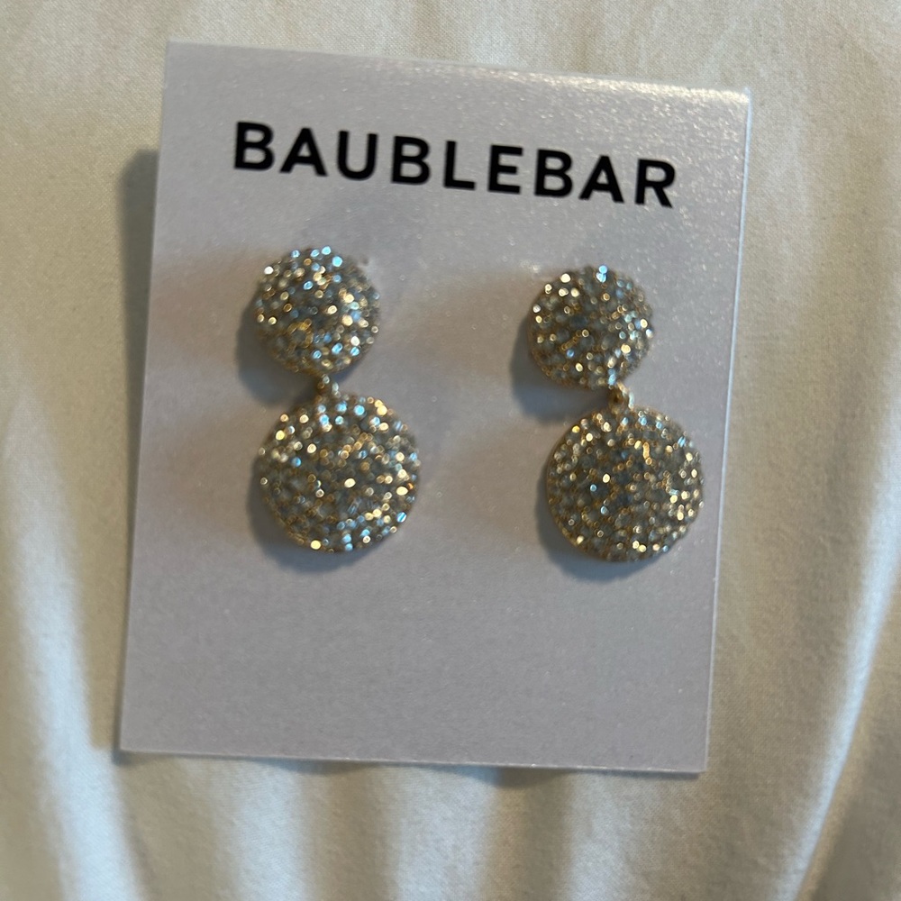🍁PRICE 🍄‍🟫🔽 BAUBLEBAR • Gold Diamond Clusters Post Earrings •